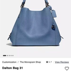 Coach Dalton Shoulder Bag - Light Blue